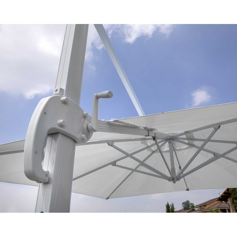 Ombrellone alluminio new michigan 2x3h2,55m senza mantovana bianco
