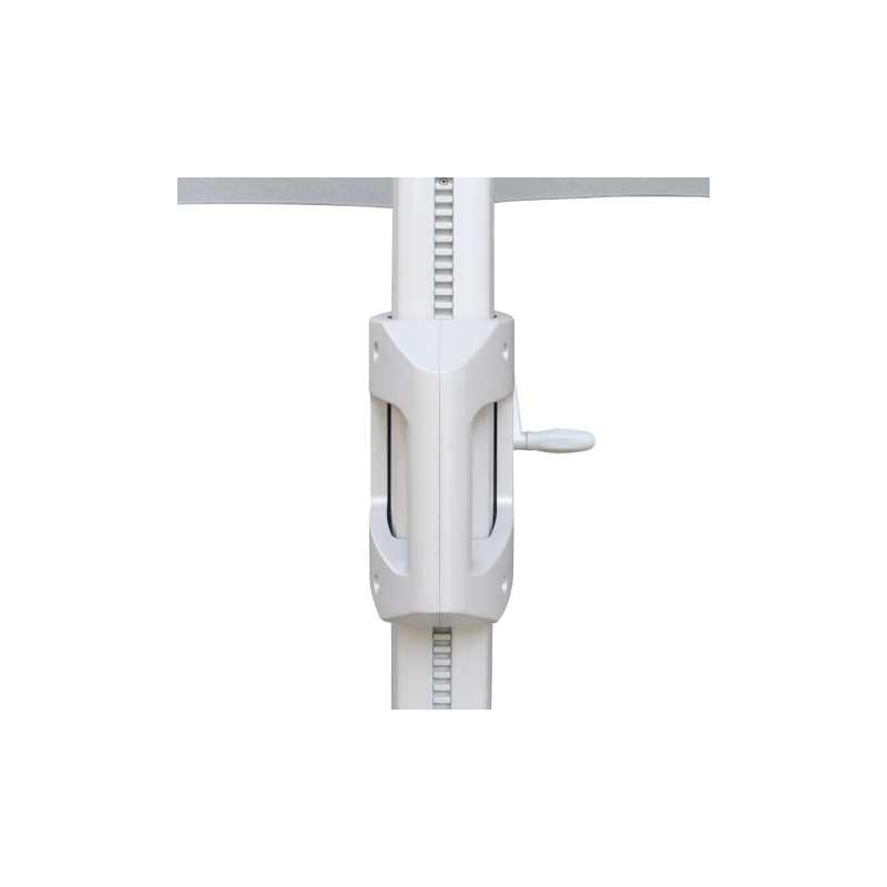 Ombrellone Noah alluminio grigio 3x3M con cover