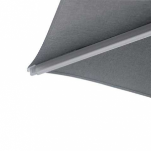 Ombrellone Noah alluminio grigio 3x3M con cover