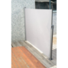 Tenda laterale cm300x140 alluminio antracite tessuto grigio