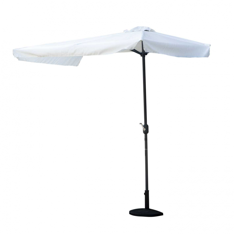 Ombrellone alluminio elmira decentrato bianco cm230x130 (no base)
