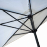 Ombrellone alluminio elmira decentrato bianco cm230x130 (no base)