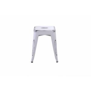 Zoom Sgabello ferro bristol bianco antico cm 39x39h45