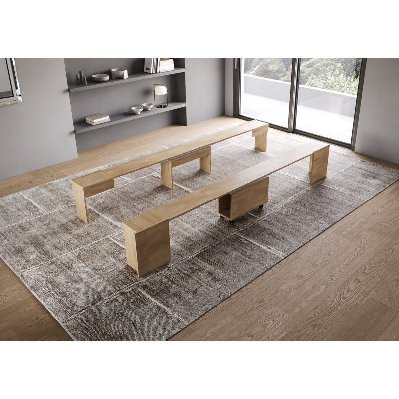 Consolle allungabile 90x42/302 Evolve con Panca inferiore e superiore 72x26/300