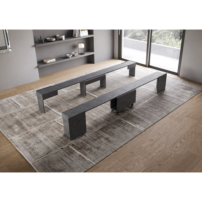 Consolle allungabile 90x42/302 Evolve con Panca inferiore e superiore 72x26/300