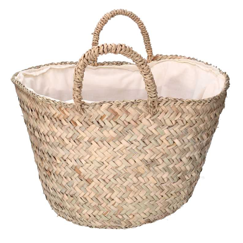 Borsa paglia naturale cm ø55h38/47
