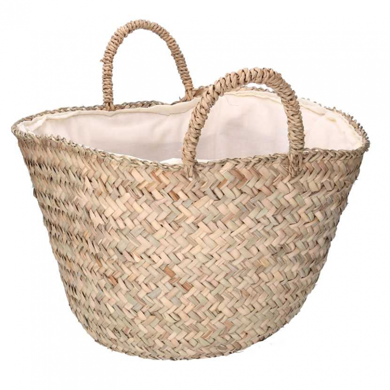 Borsa paglia naturale cm ø55h38/47