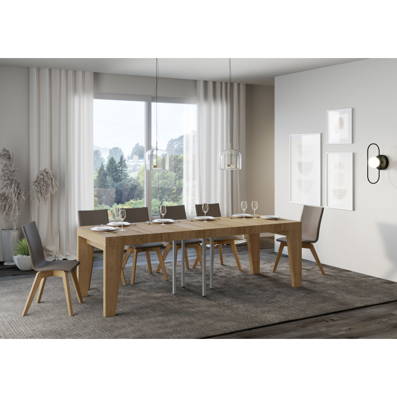 Tavolo allungabile 90x90/246 cm Naxy Premium