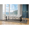 Tavolo allungabile 90x90/246 cm Tecno Premium telaio Antracite