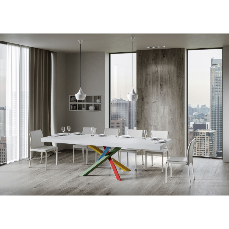 Tavolo allungabile 90x140/244 cm Volantis Premium telaio gambe 4 colori (B)