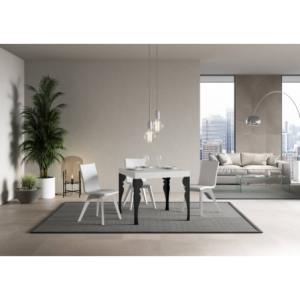 Zoom Tavolo allungabile 90x90/246 cm Paxon Premium telaio Antracite