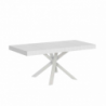 Tavolo allungabile 90x90/194 cm Clerk Premium - gambe Bianche