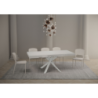Tavolo allungabile 90x90/194 cm Clerk Premium - gambe Bianche
