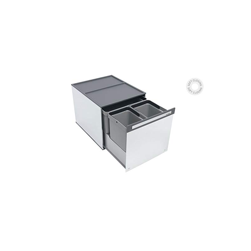 Pattumiera Box3 Grigio chiaro