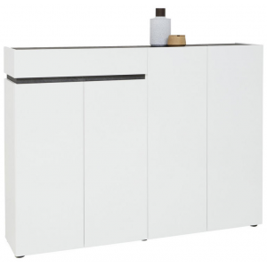 Zoom Scarpiera BOB a 4 ante con 1 cassetto con softclose e 4+5 ripiani made in Italy