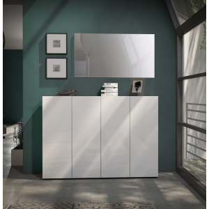 Scarpiera a 4 ante con 5+5 ripiani MISTER made in Italy