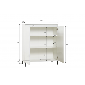 Zoom Highboard a 2 ante GENIO made in Italy