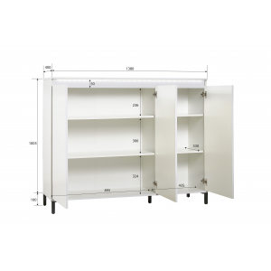Zoom Credenza a 3 ante XL GENIO made in Italy