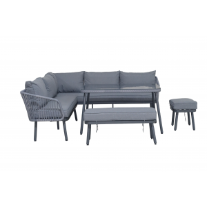 Zoom Set da giardino Vienna in rattan - 4 pezzi