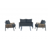 set da giardino Malibu in rattan - 4 pezzi