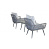 set da giardino Roma in rattan - 3 pezzi