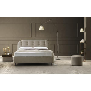 Letto matrimoniale Bianca con bottoni made in Italy