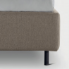 Letto matrimoniale Bianca con bottoni made in Italy