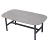 Salotto Almeria Alluminio Antracite Tavolino Gress Moia