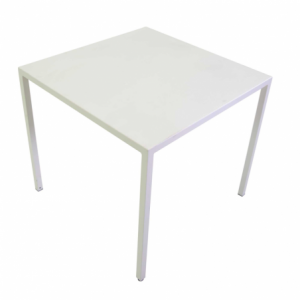 Zoom Tavolo metallo autolivellante new Elma bianco quadro cm 80x80h75