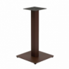 Base tavolo acciaio Jamie marrone corten quadro cm 40x40h72