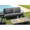 Salotto Almeria Alluminio Antracite Tavolino Gress Moia
