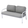 Salotto Almeria Alluminio Bianco Tavolino Gress Moia