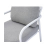 Salotto Almeria Alluminio Bianco Tavolino Gress Moia