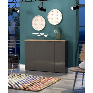 Zoom Scarpiera 4 ante IDEA ANTRACITE made in Italy