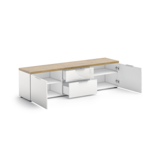 Zoom TV Lowboard 180 con 2 cassetti e 2 ante IDEA 24 made in Italy