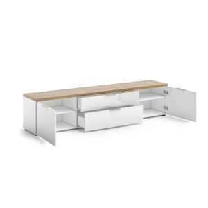 Zoom TV Lowboard 220 con 2cassetti e 2 ante IDEA 24 made in Italy