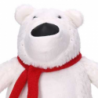 Fermaporta tessuto orso bianco cm 24x18h21