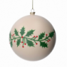Sfera plastica agrifoglio crema cm ø20h20