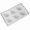 Sfera vetro spirale confezione 6pz trasparente cm 25x15h2,5