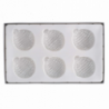 Sfera vetro spirale confezione 6pz trasparente cm 25x15h2,5