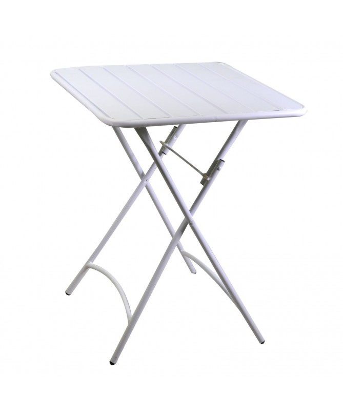 Tavolo metallo ROVIGO con2 sedie bianco