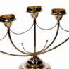 Portacandele candelabro metallo oro cm 75x20h50