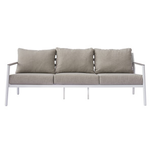 Zoom Salotto Cadice Alluminio Bianco Bracciolo Effetto Legno Moia