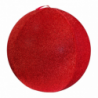 Sfera gonfiabile tessuto effetto glitter rosso cm ø60h60