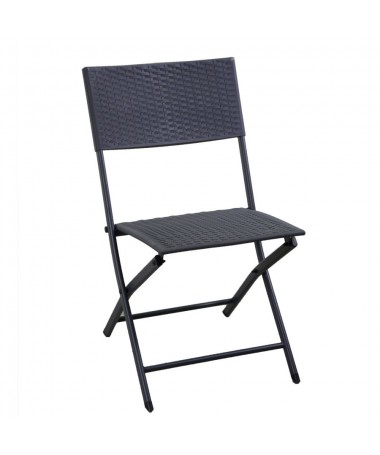 Zoom Tavolo ferro spokane marrone quadro con2 sedie