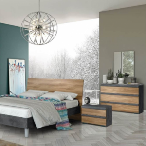 Comò Borghese 3 cassetti noce dark elegante e compatto