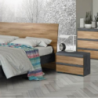 Set 2 comodini Borghese noce dark eleganti e pratici