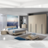 Set 2 comodini Manitoba 2 cassetti colore olmo moderni