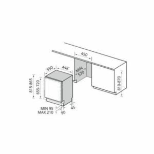Zoom Lavastoviglie ad incasso MKDWFI450710EPE 7 programmi 10 coperti 45 cm Master Kitchen