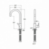 Miscelatore cucina 285323 Granito Plus Croma moderno e resistente